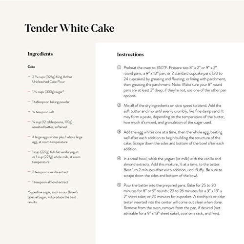 King Arthur Unbleached Cake Flour Blend, 2 Pounds Pack Of 6 -