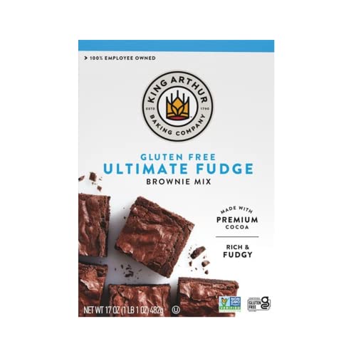 King Arthur Flour, Fudge Brownie Mix, Gluten Free, 17 Ounce Pac
