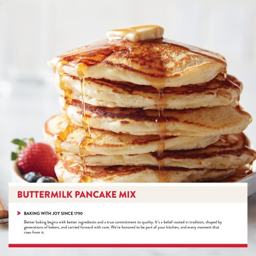 King Arthur Buttermilk Pancake Mix Just Add Water, Sourced Non-GMO, Certified Kosher, 16 Oz