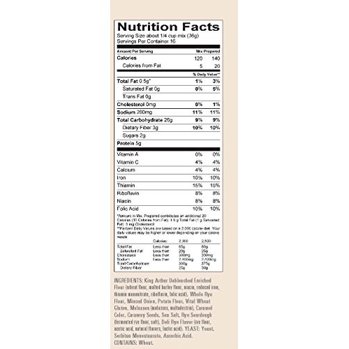 King Arthur Flour Dark Pumpernickel Yeast Bread Mix 20.25 Oz 57