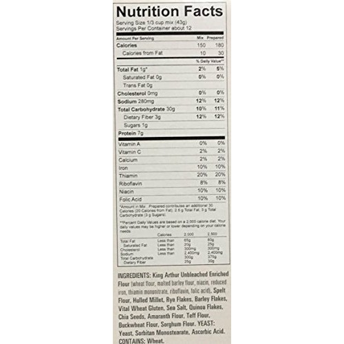 King Arthur Flour Multigrain Bread Mix - 18.25 Oz 517G, Bread