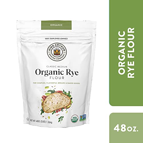 King Arthur Flour Organic Medium Rye Flour for Complex Flavorful... King Arthur Flour Organic Medium Rye Flour for Complex Flavorful...