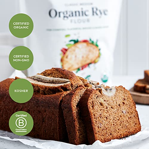 King Arthur Flour Organic Medium Rye Flour for Complex Flavorful... King Arthur Flour Organic Medium Rye Flour for Complex Flavorful...