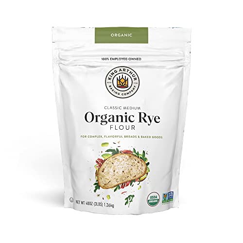 King Arthur Flour Organic Medium Rye Flour for Complex Flavorful... King Arthur Flour Organic Medium Rye Flour for Complex Flavorful...