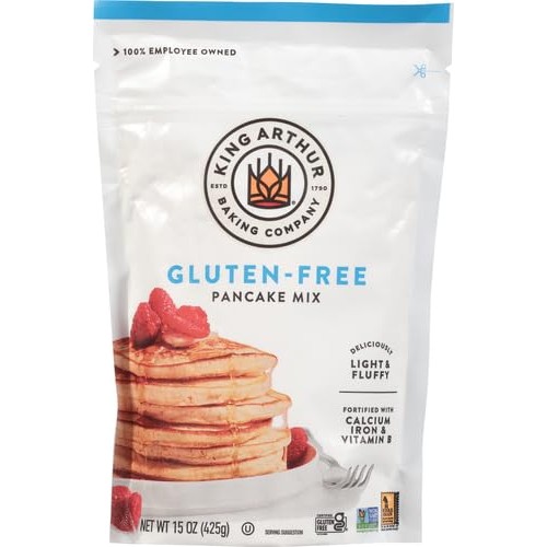 King Arthur Gluten Free Pancake Mix: Non-GMO, Kosher Certified, ...