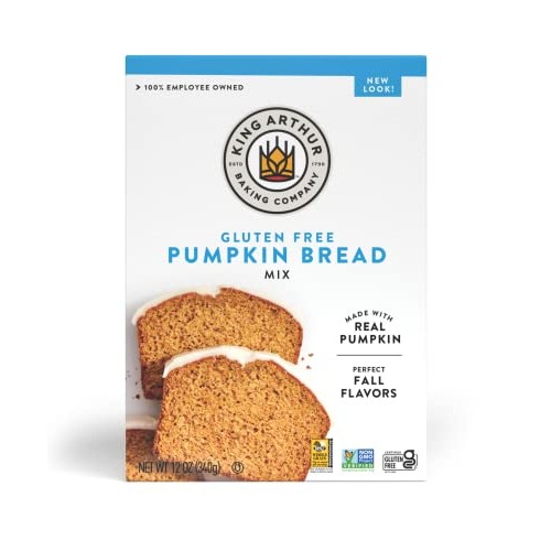 King Arthur, Gluten Free Pumpkin Bread + Muffin Mix, Gluten-Free...