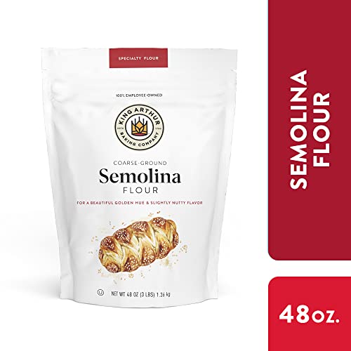 King Arthur Semolina Flour, Coarse Ground, High Protein Durum Wh...