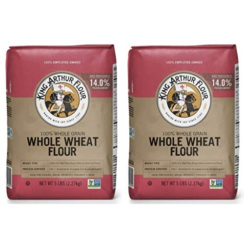 King Arthur, Whole Wheat Flour, 80Oz Bag Pack Of 2