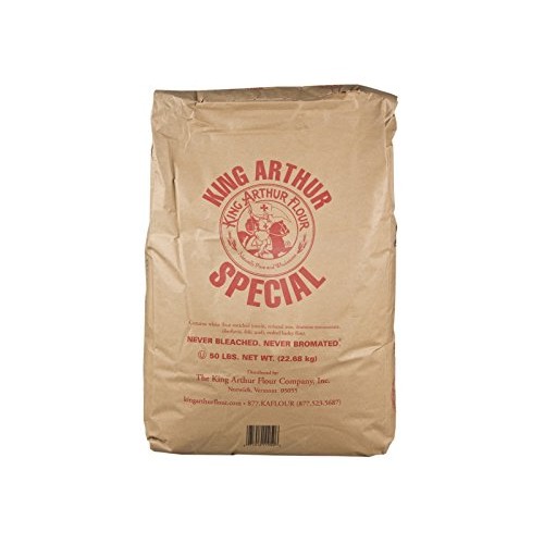 King Arthur Unbleached Bread White Flour, 50 Pound