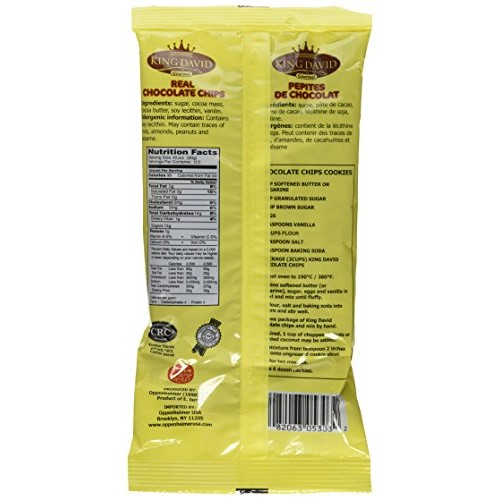 King David Kosher Non-Dairy Vegan Lactose Free Dark Chocolate Ch