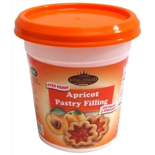 King David Oven Proof Kosher Apricot Pastry Filling Pack Of 6