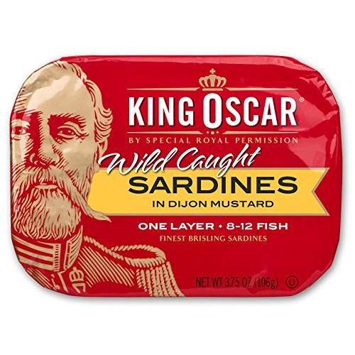 King Oscar Wild Caught Sardines In Mustard, 3.75 Ounce Pack Of 12