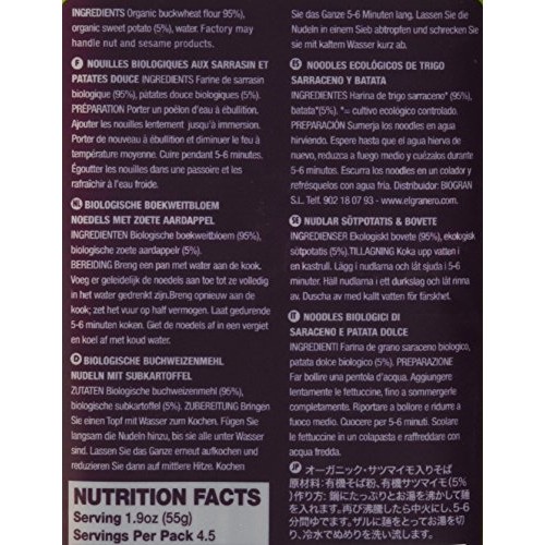 King Soba 3-Pack Buckwheat Sweet Potato Noodles, Organic &Amp; Glute