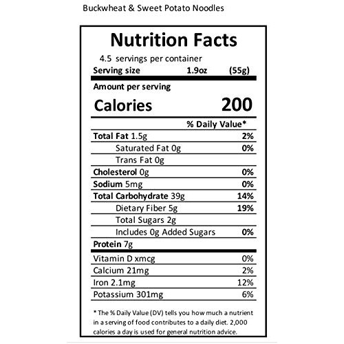 King Soba 3-Pack Buckwheat Sweet Potato Noodles, Organic &Amp; Glute