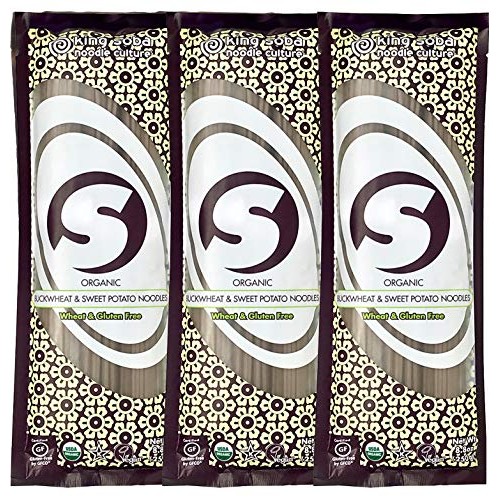 King Soba 3-Pack Buckwheat Sweet Potato Noodles, Organic &Amp; Glute