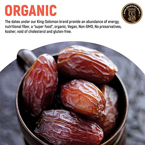 King Solomon 100% Organic Premium Medjoul Medjool Dates, 2.2Lbs