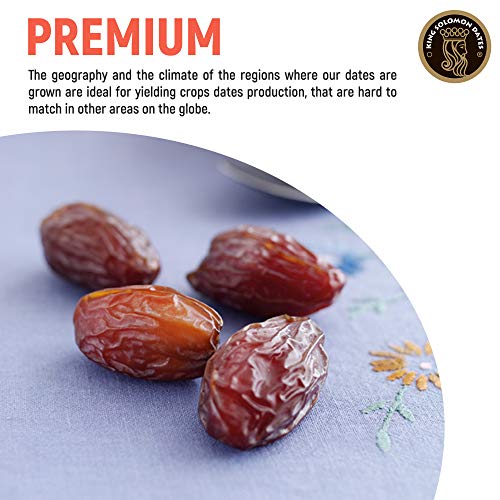 King Solomon 100% Organic Premium Medjoul Medjool Dates, 2.2Lbs