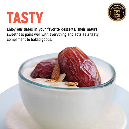 King Solomon 100% Organic Premium Medjoul Medjool Dates, 2.2Lbs