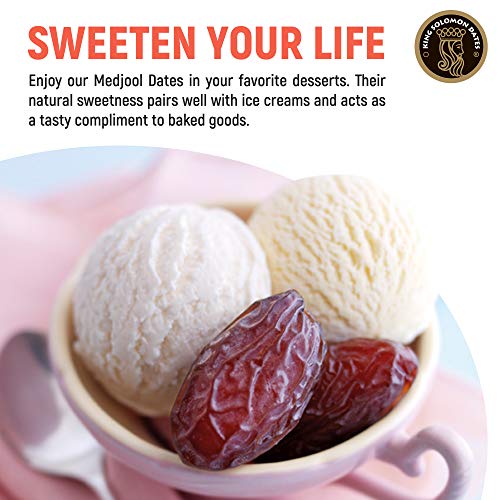 King Solomon 100% Organic Premium Medjoul Medjool Dates, 2.2Lbs