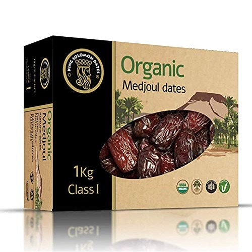 King Solomon 100% Organic Premium Medjoul Medjool Dates, 2.2Lbs