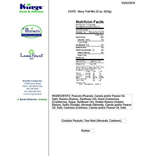 Berry Trails Fruit &Amp; Nut Mix