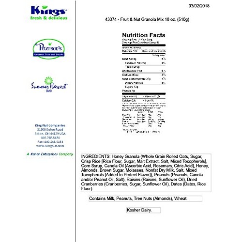 Fruit &Amp; Nut Granola Mix