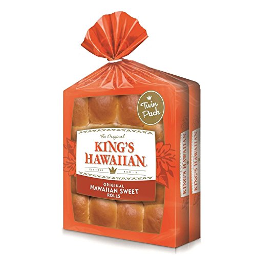 Kings Hawaiian Original Sweet Rolls, 16 Rolls Per Bag, Pack Of