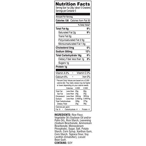 Lance Gluten Free Baked Crackers, Original, 5 Oz