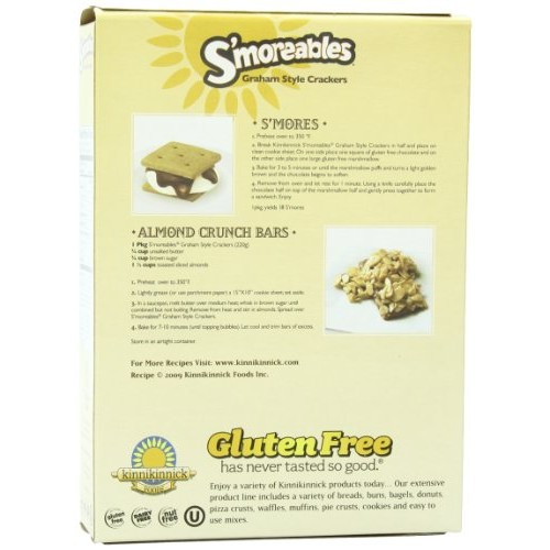 Kinnikinnick Gluten Free Smoreables Graham Style Crackers, 8 Ou