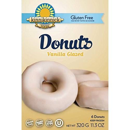 Kinnikinnick Wheat Free Glazed Donut, Vanilla, 11.3 Ounce Pack