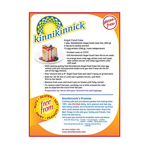 Kinnikinnick Gluten Free Angel Food Cake Mix, 15.9Oz/450G Pack