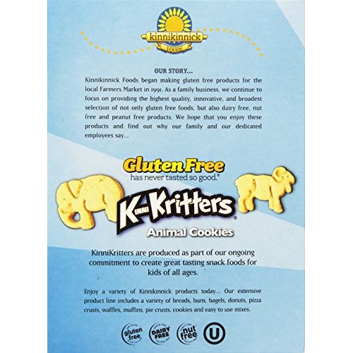 Kinnikinnick Gluten Free Animal Cookies, 8 Ounce Pack Of 6