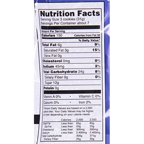 Kinnitoos Cookies, Vanilla Sandwich Cream, 8 Oz