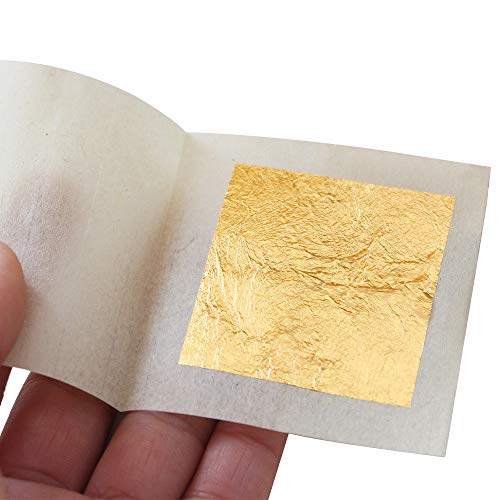 Kinno Edible Gold Leaf Sheets 30 Sheets 1.7 X 1.7 24K Yellow R