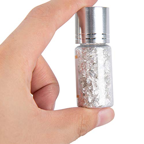 Kinno Edible Pure Silver Flakes And Sprinkles - Kinno Metallic G