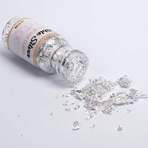 Kinno Edible Pure Silver Flakes And Sprinkles - Kinno Metallic G