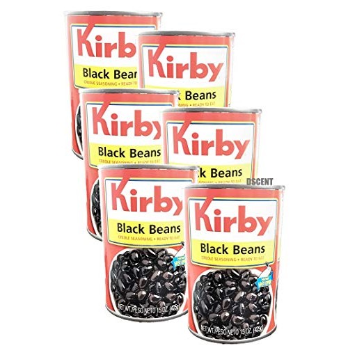 Kirby Black Beans. Cuban Style 6 Cans, 15 Oz Each