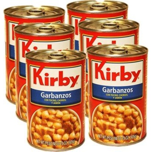 Kirby Garbanzos 6 Cans Pack, 15 Oz Each