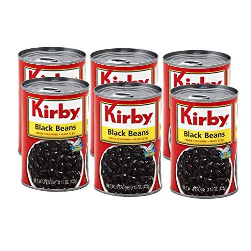 Kirby Ready To Eat Black Beans 15Oz 6 Pack Frijoles Negros - C
