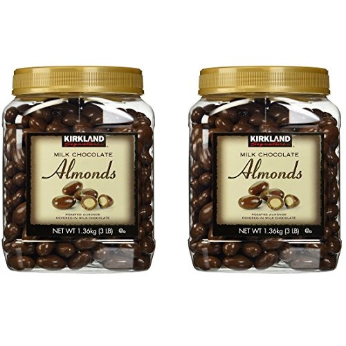 Kirkland Signature Milk Chocolate Roasted Almonds 3 Lbs 48 Oz