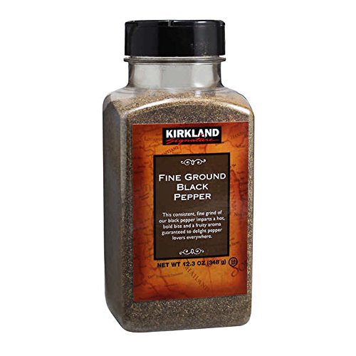 Kirkland Signature Fine Ground Black Pepper, 12.3 Oz 2 Bottle