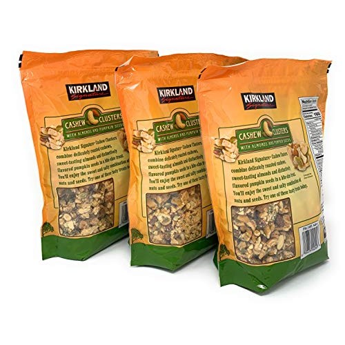 Cashew Clusters With Almonds And Pumpkin Seeds 2 Pound Bag 3 Pack