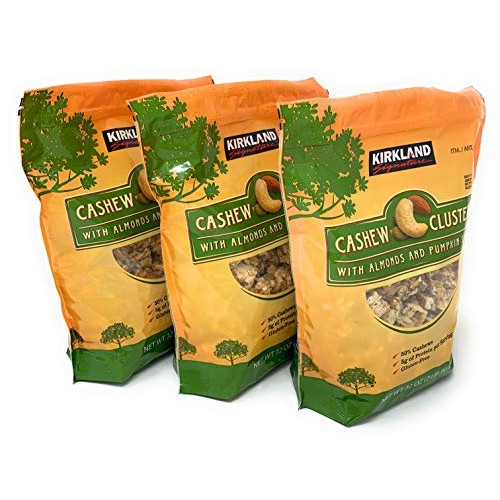 Cashew Clusters With Almonds And Pumpkin Seeds 2 Pound Bag 3 Pack