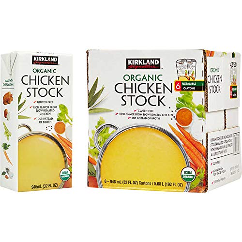 Kirkland Signature Organic Gluten-Free Chicken Stock Reasealable
