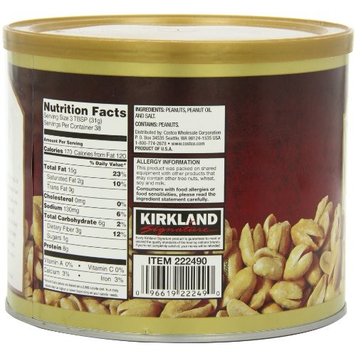Kirkland Signature Super Xl Va Peanuts, 40 Ounce Kirkland Signature Super Xl Va Peanuts, 40 Ounce