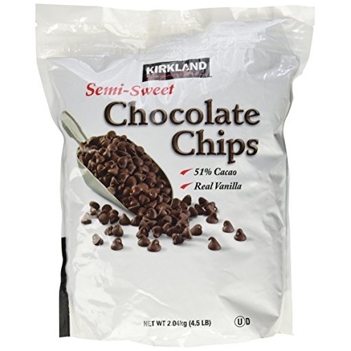 Kirkland Signature Semi-Sweet Chocolate Chips, 72 Ounce