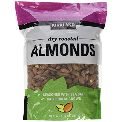 Kirkland Dry Roasted Almonds Net Wt 1.13Kg2.5 Lb
