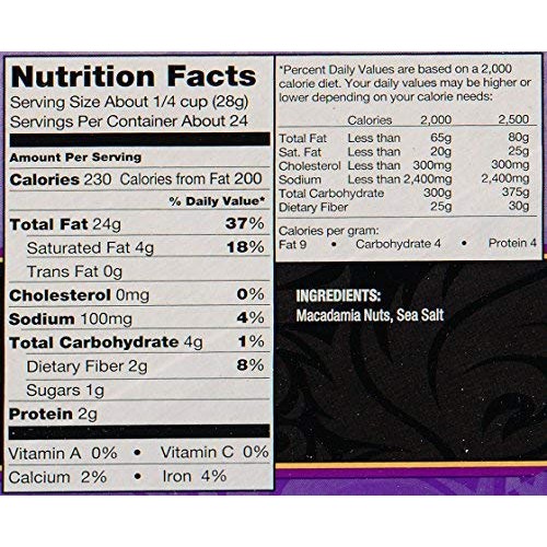 Kirkland Dry Roasted Macadamia Nuts With Sea Salt 680G 1.5 Lb