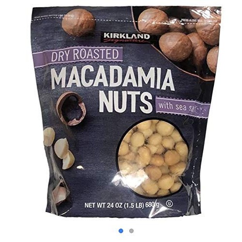 Kirkland Dry Roasted Macadamia Nuts With Sea Salt 680G 1.5 Lb