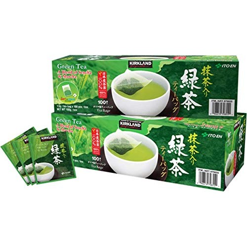 Kirkland Ito En Matcha Blend Japanese Green Tea-200 ct 1.5g tea ...
